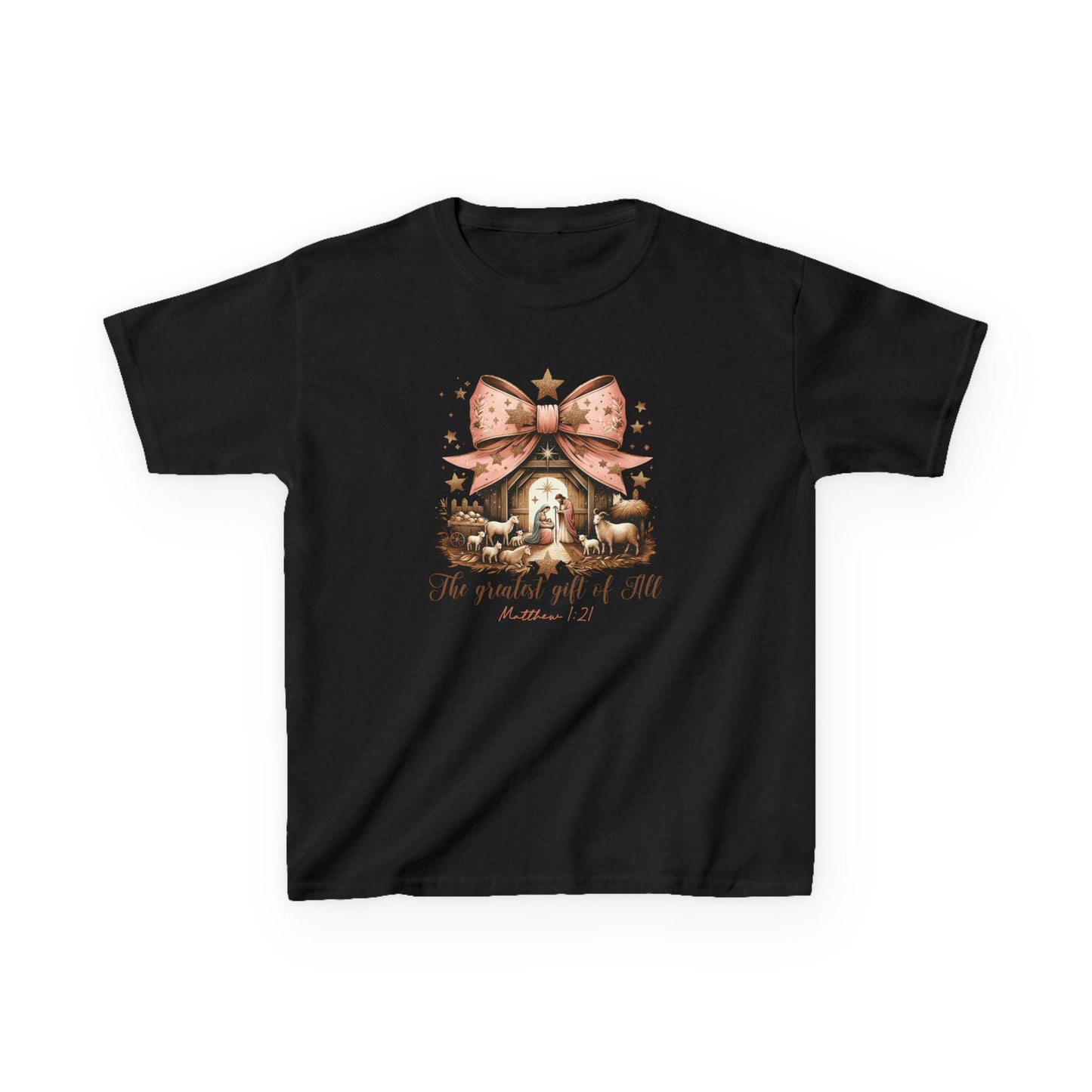 Bow Nativity Sweatshirt, Christian Christmas Gift