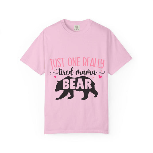 Modern Mama Comfort Colors Shirt Tired Mama Bear Trendy Mom T-Shirt Short Sleeve New Mom Gift Mommy Tee Mother’s Day or Birthday
