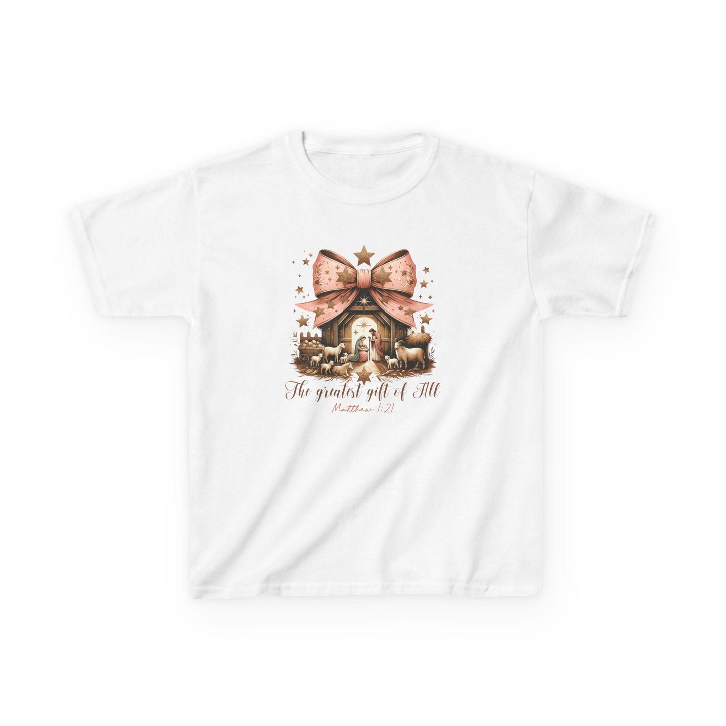 Bow Nativity Sweatshirt, Christian Christmas Gift