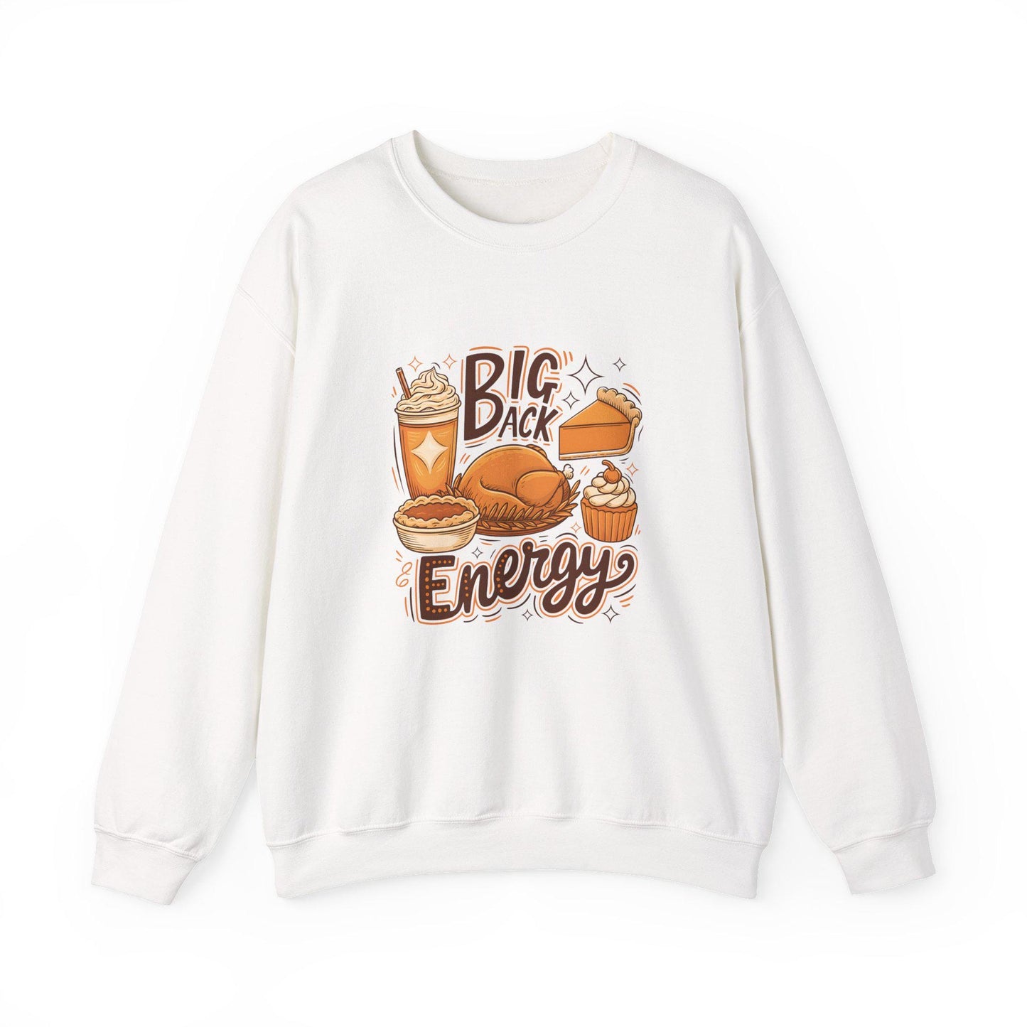 Funny Thanksgiving Big Back Energy Shirt – Retro Fall Vibes Tee