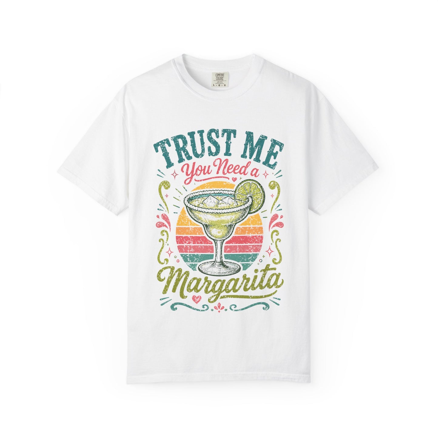 Trust Me You Need a Margarita Shirt Girls Trip Tee Bachelorette Party Funny Cocktail Shirt Retro Summer Vacation Tee