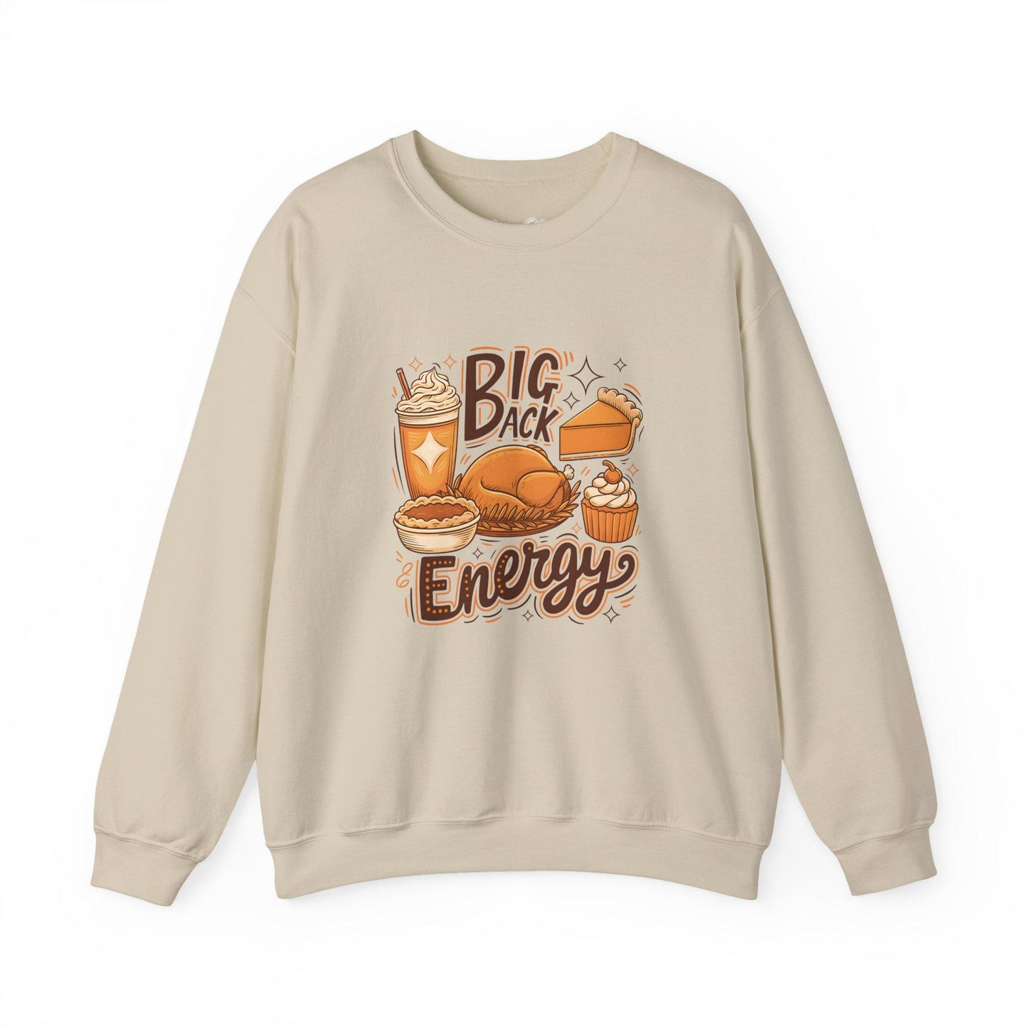 Funny Thanksgiving Big Back Energy Shirt – Retro Fall Vibes Tee