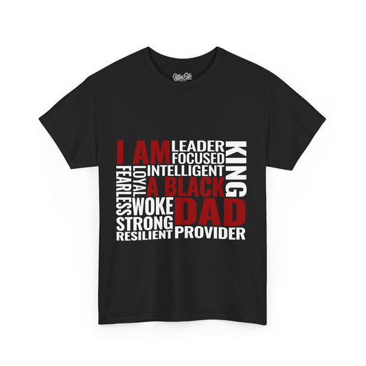Dark I am a King Fatherhood Tee | Dad Shirt | Father’s Day Gift | Husband Tee | Front & Back Print | Gift for Dad or Husband