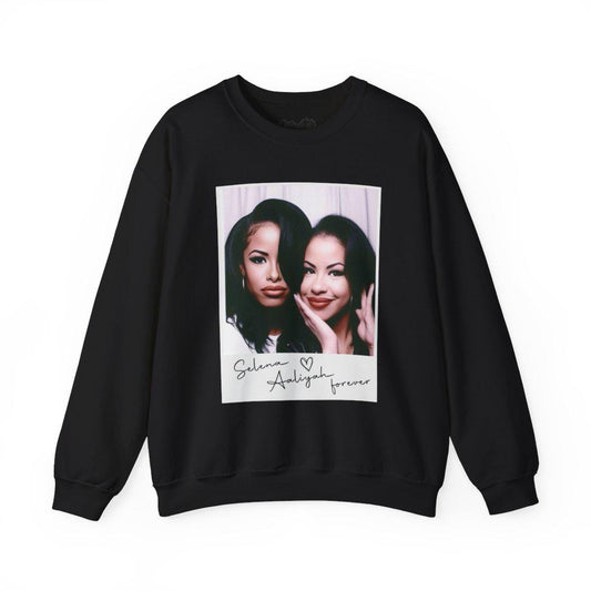 Selena & Aaliyah Graphic Tee: Hiphop Music Legends Sweatshirt