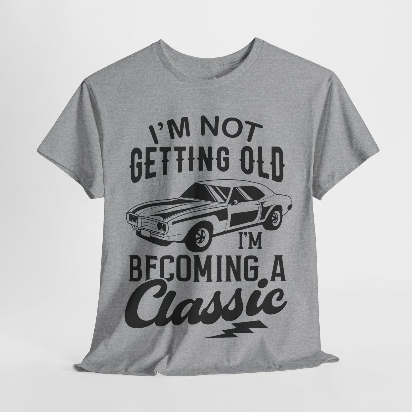 Classic Car Graphic Crew Neck: Funny T-Shirt for Car Lovers