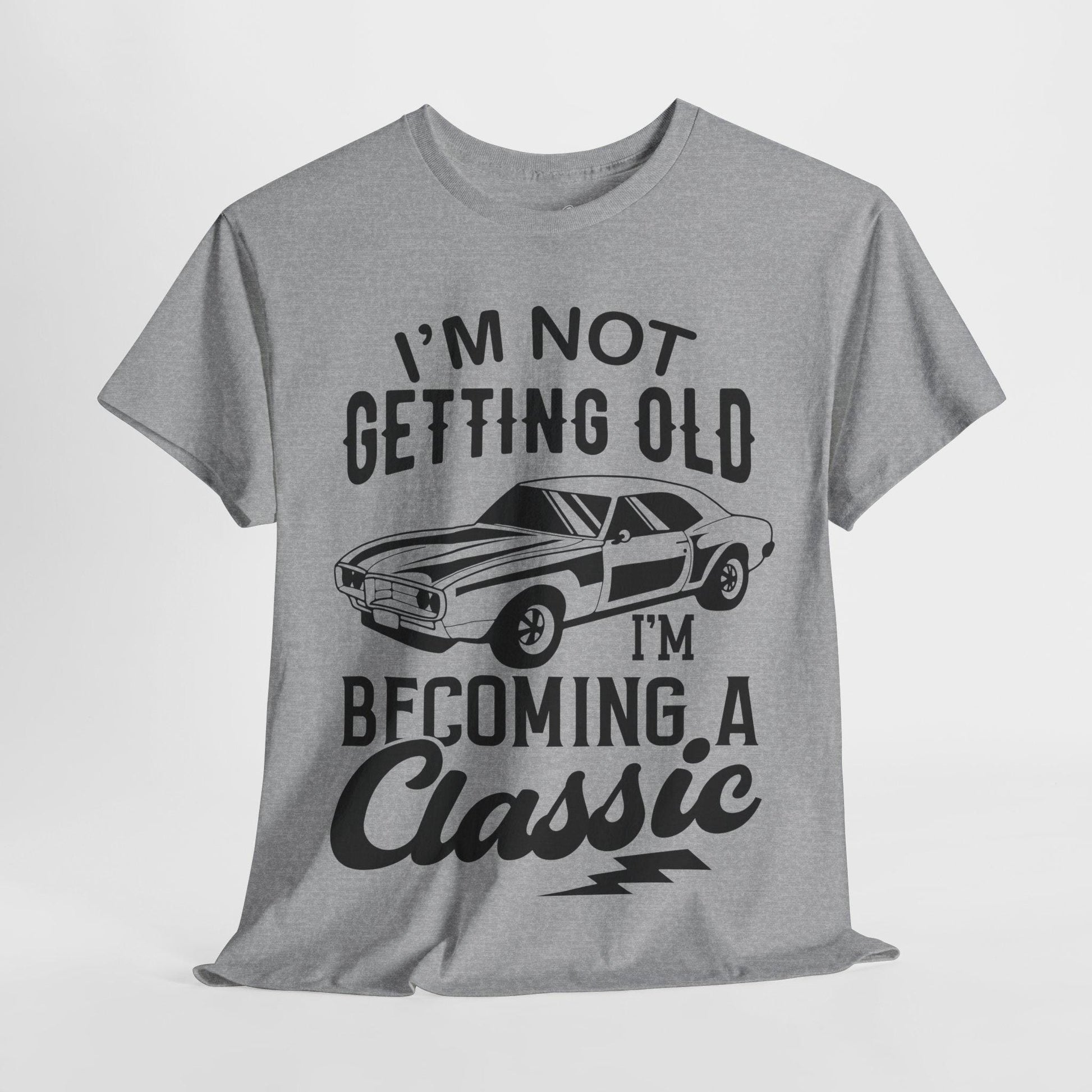 Classic Car Graphic Crew Neck: Funny T-Shirt for Car Lovers