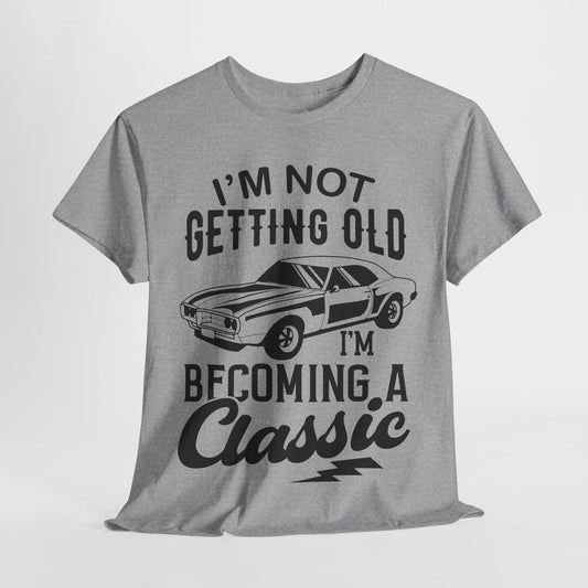 Classic Car Graphic Crew Neck: Funny T-Shirt for Car Lovers