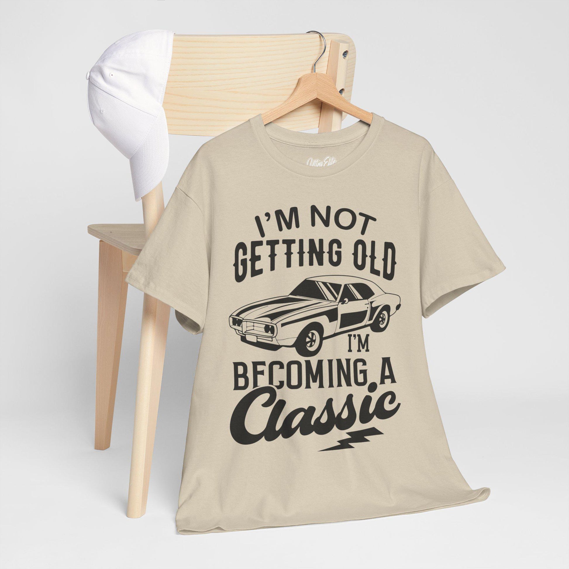 Classic Car Graphic Crew Neck: Funny T-Shirt for Car Lovers