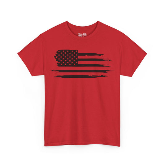 USA Flag T-Shirt: Patriotic 4th of July, Veteran, Gym Wear