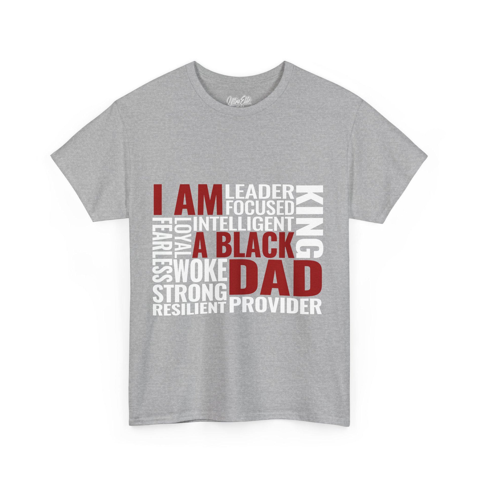 Funny Father's Day Dad Shirt: I Am A King - Front & Back Print