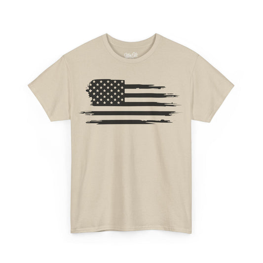 USA Flag T-Shirt: Patriotic 4th of July, Veteran, Gym Wear